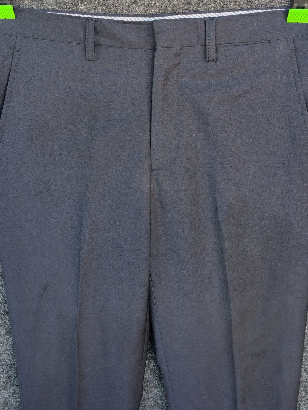 Vtg Etro Milano Dress Pants Mens 48 Blue Pleated Wool Twill Trousers Italy 34x28